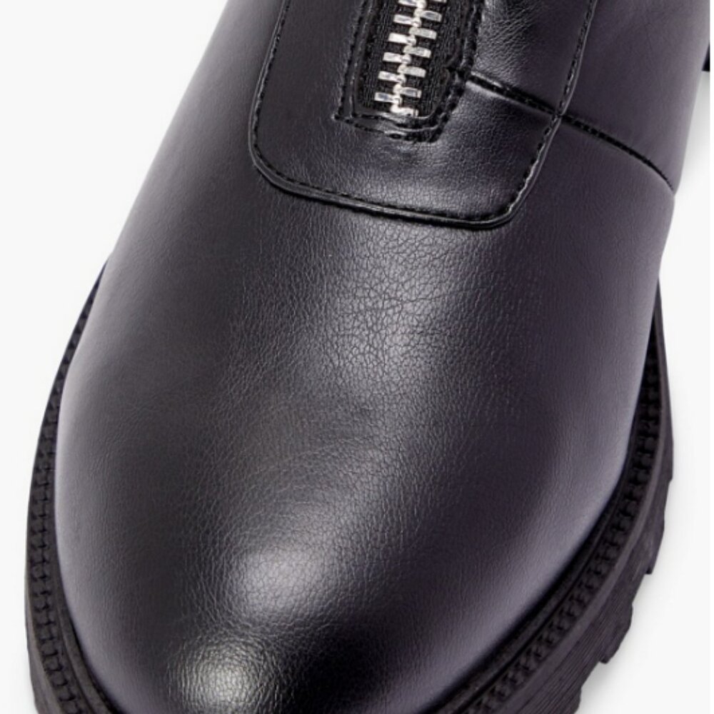 NWOT Justfab Briony Tall Combat Women's Boot Black Size 5.5 NWOT - Picture 5 of 7
